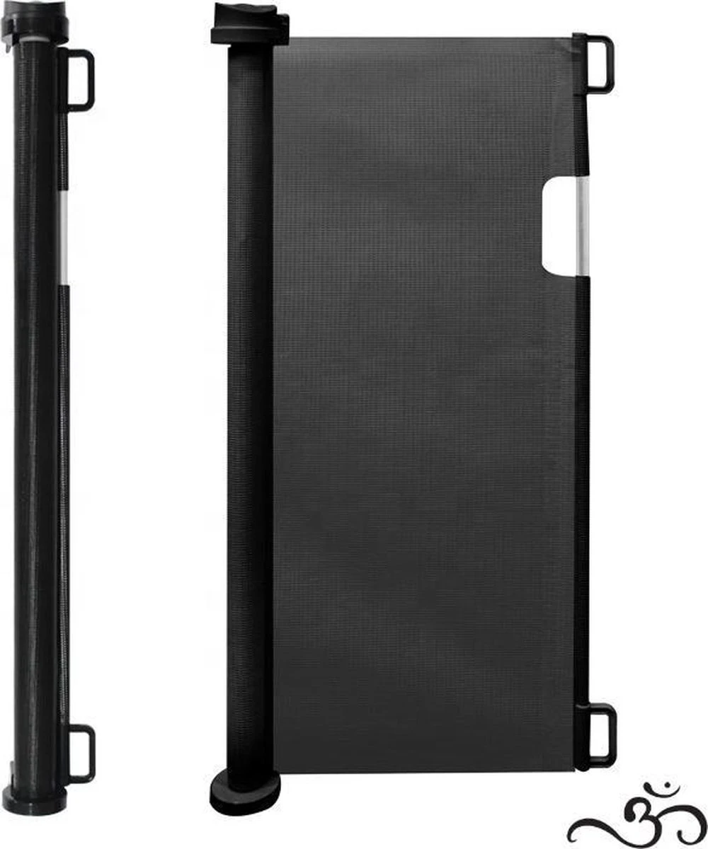 Caedentes - Hondenhek – Inrolbaar – Dierenhek -tot 150cm Uitrolbaar – Zwart 1 Caedentes - Hondenhek – Inrolbaar – Dierenhek -tot 150cm Uitrolbaar – Zwart