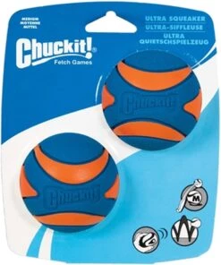 Chuckit! Chuckit Ultra Squeaker Ball Medium ø 6 Cm 2 - Pack -Hondenbenodigdheden Korting 1003x1200 4