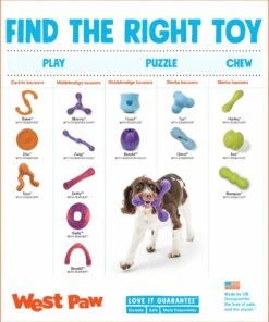 West Paw Toppl Zogoflex - Uitdagend En Sterk Speelgoed Voor Honden - Slowfeeder - Vulbaar Met Voer Of Snacks - Kleur: Groen, Maat: Large -Hondenbenodigdheden Korting 1003x1200 6