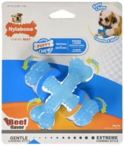Nylabone Flexi Voor Honden Puppy Teething X Bone Beef Tot 11 Kg -Hondenbenodigdheden Korting 1017x1200 3
