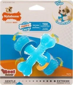 Nylabone Flexi Voor Honden Puppy Teething X Bone Beef Tot 11 Kg -Hondenbenodigdheden Korting 1025x1200 2