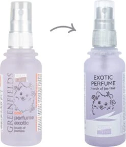 Hondenparfum Spray In 4 Geuren - Greenfields - Alchoholvrije En PH Neutrale Formule Tegen Onaangename Geurtjes - 50ml - Exotic -Hondenbenodigdheden Korting 1030x1200 3