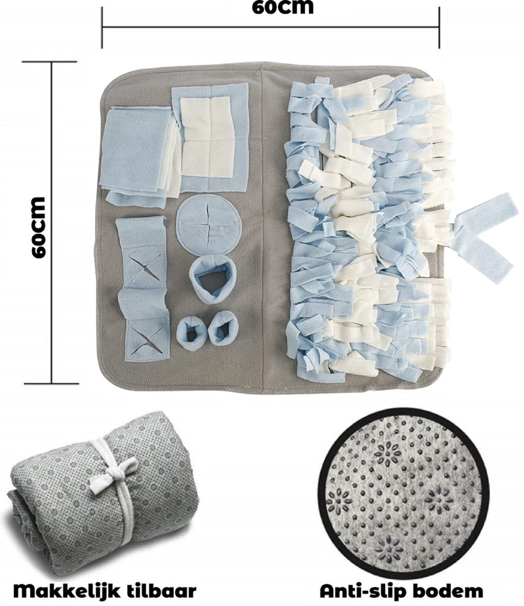 Snuffelmat - Snuffelmat Hond - Denkspelletjes Voor Honden - GRATIS 2 Trektouwen - Snuffelmatten - Snuffelmat Voor Honden 5 Snuffelmat - Snuffelmat Hond - Denkspelletjes Voor Honden - GRATIS 2 Trektouwen - Snuffelmatten - Snuffelmat Voor Honden - Afbeelding 5