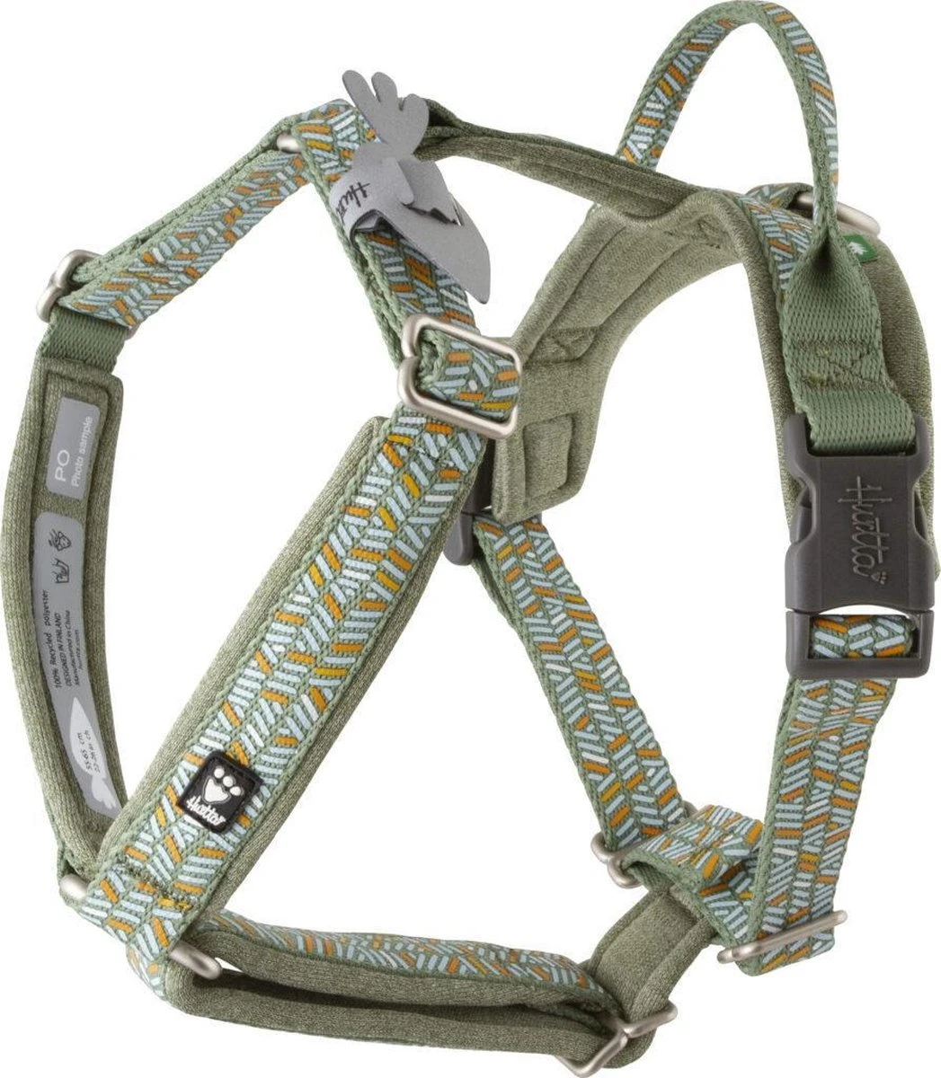 Hurtta Hondentuig - Hondenharnas - Y-harness - Kleur: Hedge - Maat:55-65 Cm 1 Hurtta Hondentuig - Hondenharnas - Y-harness - Kleur: Hedge - Maat:55-65 Cm