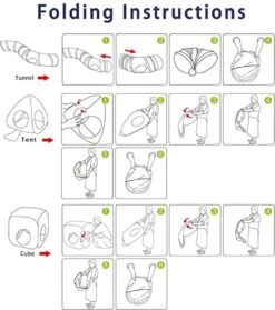 Fuegobird Kattentunnel - Tent+Tunnel 3 In 1 - Blauw/Roze -Hondenbenodigdheden Korting 1061x1200 2