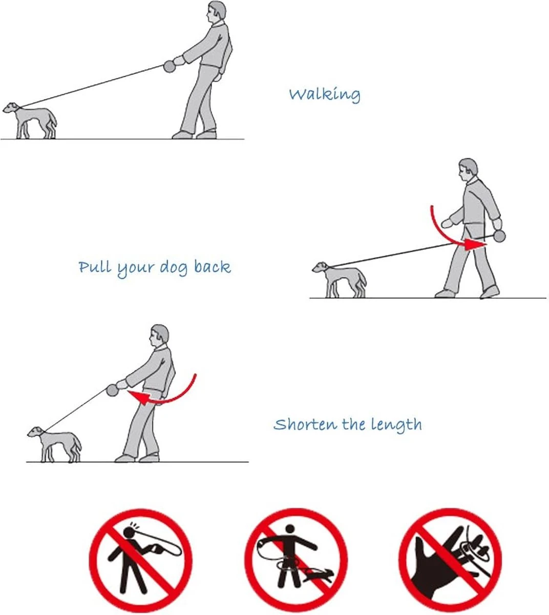 IGOODS - Uitlaatriem - Honden Riem - Katten Riem - Uitlaatriem Voor Dieren Rollijn - Hondenriem - 5 Meter Lang - Grijs 8 IGOODS - Uitlaatriem - Honden Riem - Katten Riem - Uitlaatriem Voor Dieren Rollijn - Hondenriem - 5 Meter Lang - Grijs - Afbeelding 8