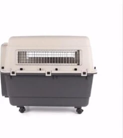 Flamingo - Hondentransportbox Nomad - L - Grijs - 57 X 80 X 60 Cm -Hondenbenodigdheden Korting 1073x1200