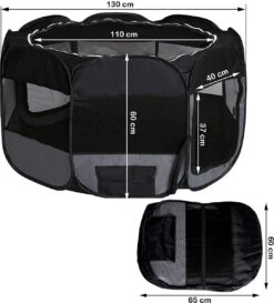 Meisterpet - XXL Opvouwbare Puppyren - 130 X 130 X 60 Cm - Met Gratis Dieren Verzorging Set T.w.v. €19.99 -Hondenbenodigdheden Korting 1087x1200 1