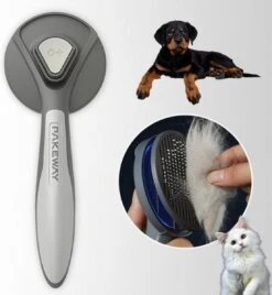 Merkloos Dierenborstel - Haarborstel Huisdieren - Borstel Voor Vacht Huisdier - Borstel Kat - Borstel Hond - Makkelijk Haar Verwijderen Met één Klik - Inclusief Speeltje - Kam Huisdier - Vachtverzorging - Massage -Hondenbenodigdheden Korting 1104x1200 1