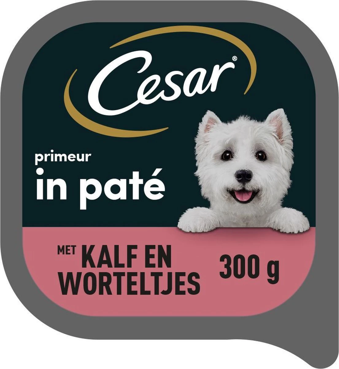 Cesar Primeur Paté Honden Natvoer - Kalf & Worteltjes - 10 X 300 Gr 2 Cesar Primeur Paté Honden Natvoer - Kalf & Worteltjes - 10 X 300 Gr - Afbeelding 2