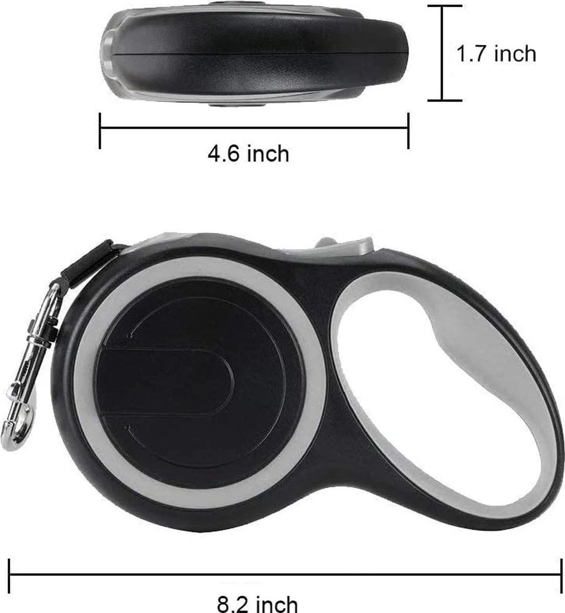 IGOODS - Uitlaatriem - Honden Riem - Katten Riem - Uitlaatriem Voor Dieren Rollijn - Hondenriem - 5 Meter Lang - Grijs 10 IGOODS - Uitlaatriem - Honden Riem - Katten Riem - Uitlaatriem Voor Dieren Rollijn - Hondenriem - 5 Meter Lang - Grijs - Afbeelding 10