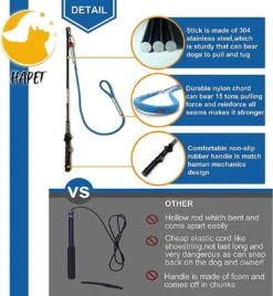 CF Pack - Hond Buitenspeelgoed Actief Behendigheid Touw Dog Flirt Pole Flirtpole Toy Tug Tease Wand Non-Bungee Cord Dog Toy For Fun Obedience Training Extandable Toy Honden Speelgoed Hondenspeelgoed Behendigheidspeelgoed -Hondenbenodigdheden Korting 1107x1200 3