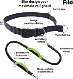 Filo Elastische Hondenriem Groot - Hardlopen En Wandelen - Hardloopriem Hond Handsfree Met Heuptasje - Looplijn Met Heupriem - Canicross Gordel Honden - Riemen - Heupgordel - Leiband 11 Filo Elastische Hondenriem Groot - Hardlopen En Wandelen - Hardloopriem Hond Handsfree Met Heuptasje - Looplijn Met Heupriem - Canicross Gordel Honden - Riemen - Heupgordel - Leiband -Hondenbenodigdheden Korting 1110x1200