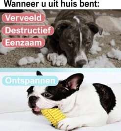 Merkloos Corn Dog Toothbrush - Honden Speelgoed - Hondenspeelgoed - Honden Tandenborstel - Gezond Dieet - Hondenspeeltje - Honden Speelgoed Intelligentie -Hondenbenodigdheden Korting 1116x1200 1