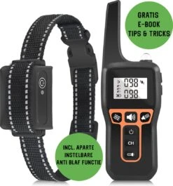 Anti Blafband EN Trainingshalsband In 1 - UNIEK SYSTEEM - 1000m Bereik - 100 Levels - Trainingsband - Antiblafband - Geluid En Vibratie/trilling - Grote En Kleine Honden - Waterdicht - Incl. E-book -Hondenbenodigdheden Korting 1117x1200 3