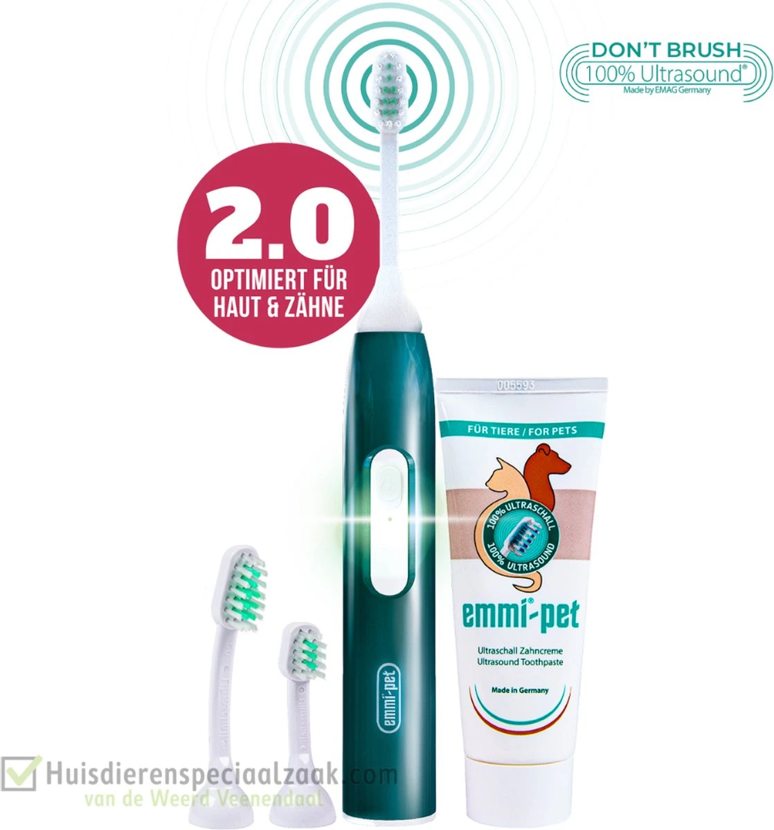 Emmi Pet-2.0-Ultrasone-hondentandenborstel-basisset 1 Emmi Pet-2.0-Ultrasone-hondentandenborstel-basisset