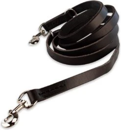 Multifunctionele Hondenriem - 220cm - Zwart - Leren Hondenriem - 100% Volnerfleer - Hondenriem Leer - Leiband Hond -Hondenbenodigdheden Korting 1122x1200 2