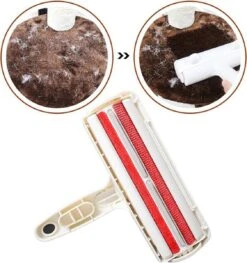 Merkloos Hoogwaardige Huisdierhaar Verwijderaar - Beste Oplossing Tegen Huisdierharen - Hondenhaar Verwijderaar - Kattenhaar Verwijderaar - Pluizenborstel - Haren Verwijderen - Ontharingsborstel - Haarvanger - Wit -Hondenbenodigdheden Korting 1127x1200