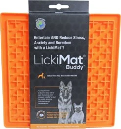 Lickimat Buddy - Voermat - Slow Feeder - 20 Cm - Oranje -Hondenbenodigdheden Korting 1127x1200 6