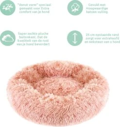 Studio Proud - Donut Mand - Honden En Katten Slaapbed - 50 Cm Roze - Pluche Hondenmand - Verkrijgbaar In Verschillende Maten En Kleuren -Hondenbenodigdheden Korting 1131x1200 4