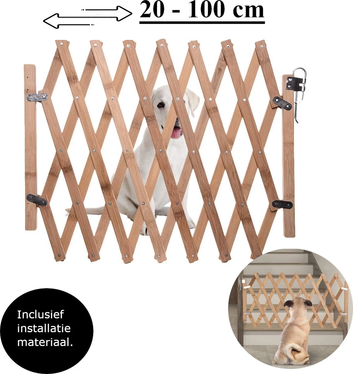 Houten Traphekje Harmonica | Traphekje Hond & Huisdieren | Extra Stevig | Inklapbaar | Met Klembevestiging | Deurhek Accordeon | Deurhekje | Hondenhek | Huisdier Hekje | Traphekje Houten 1 Houten Traphekje Harmonica | Traphekje Hond & Huisdieren | Extra Stevig | Inklapbaar | Met Klembevestiging | Deurhek Accordeon | Deurhekje | Hondenhek | Huisdier Hekje | Traphekje Houten