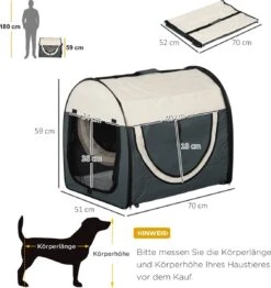 PawHut Hondenbox Inklapbare Hondentransportbox Dier 2 Kleuren 5 Maten 1O-T46O-R3DG-2 12 PawHut Hondenbox Inklapbare Hondentransportbox Dier 2 Kleuren 5 Maten 1O-T46O-R3DG-2 -Hondenbenodigdheden Korting 1132x1200 10