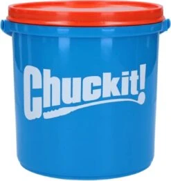 Chuckit! Bucket Met 8 Ultra Ballen (M) – Honden Speelgoed – Apporteren – Drijft Op Water – Stuitert – Veilig Voor Gebit – Honden Bal – Ideaal Met De Ballenwerper – Ø 7cm – Oranje/Blauw - Apporteerspeelgoed -Hondenbenodigdheden Korting 1132x1200 8