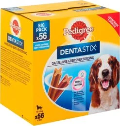 Pedigree Dentastix Kauwstaven - Gebitsverzorgende Hondensnacks - Medium - 56 Stuks -Hondenbenodigdheden Korting 1134x1200