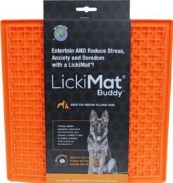Lickimat Buddy - Voermat - Slow Feeder - 20 Cm - Oranje -Hondenbenodigdheden Korting 1137x1200 11