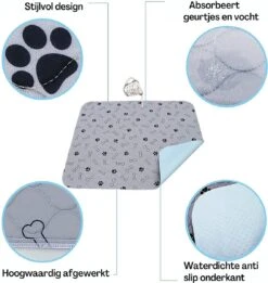 XXL Puppy Training Pad - Plasmat - Zwart - 104 X 104 Cm - Hondentoilet - Herbruikbaar - Wasbaar -Hondenbenodigdheden Korting 1137x1200 2
