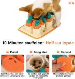 Premium Snuffelmat Voor Hond En Kat - Intelligentie Speelgoed - Snuffel Mat Puppy - IQ Hondenspeeltjes - Educatieve Training Huisdier - Snuffeltrainer Hondenpuzzel - Educatief Speelgoed - Vetalo -Hondenbenodigdheden Korting 1145x1200 3