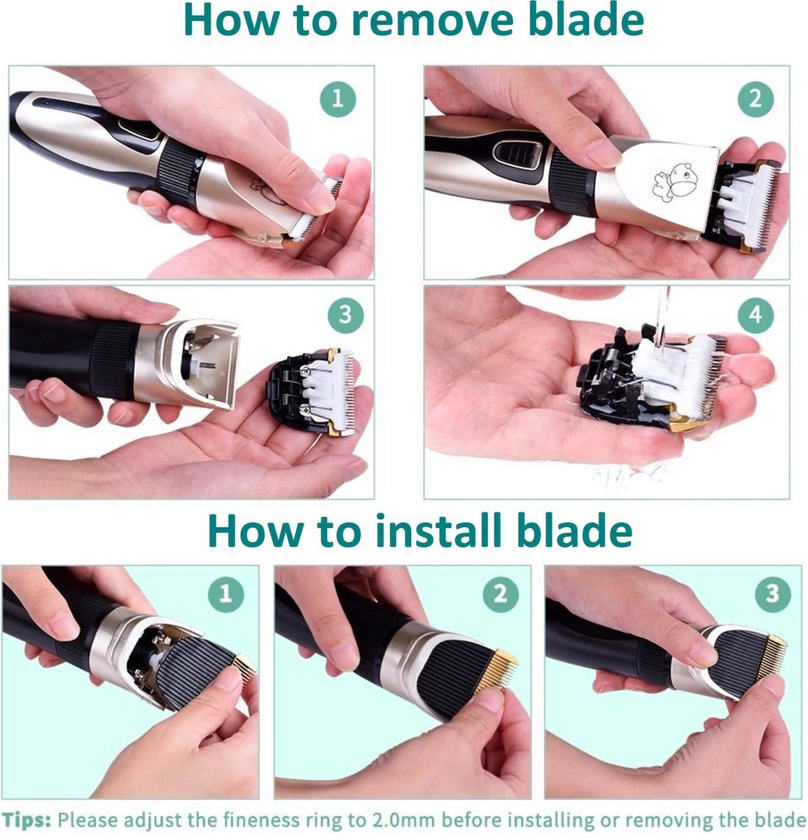Merkloos Professionele Dierentondeuse - Scheerapparaat Voor Honden En Katten - Trimmer - 4 Opzetstukken - Oplaadbaar - Draadloos - Stil - Verschillende Haar En Vachtlengtes - Haartrimmer - Hondentrimmer - Honden Trimmer - Honden Knippen - Haren Knippen 3 Merkloos Professionele Dierentondeuse - Scheerapparaat Voor Honden En Katten - Trimmer - 4 Opzetstukken - Oplaadbaar - Draadloos - Stil - Verschillende Haar En Vachtlengtes - Haartrimmer - Hondentrimmer - Honden Trimmer - Honden Knippen - Haren Knippen - Afbeelding 3