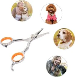 Merkloos Premium Gebogen Trimschaar Honden - Huisdier Trimmen - Hoofd, Poten Ogen & Oren - Kat & Hond Knippen - Veilige Schaar -Hondenbenodigdheden Korting 1159x1200 1