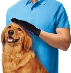 Vacht Verzorgingsborstel Voor Huisdieren - Blauw - LimitedDeals - Voor Honden Katten Konijnen Paarden - Tevens Massage Handschoen Voor Dieren! - Goed Voor De Verzorging Van De Vacht -Hondenbenodigdheden Korting 1162x1200 3