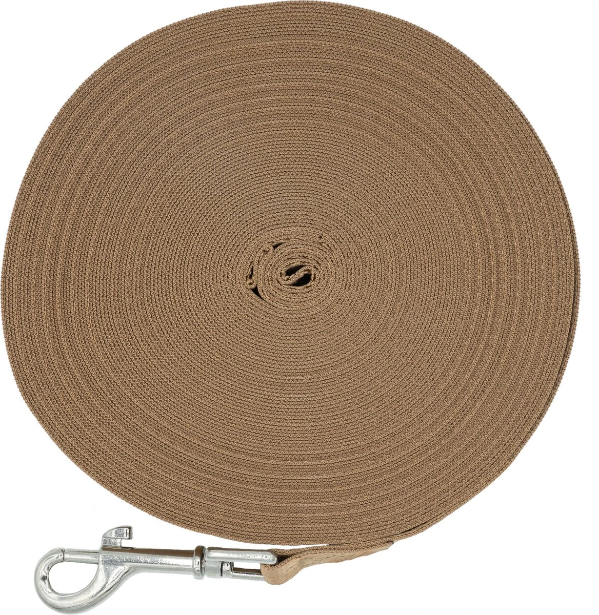 Hondenriem 20 Meter | Lange Lijn | Gerecycled Nylon | Trainingslijn | 2cm | Bruin 2 Hondenriem 20 Meter | Lange Lijn | Gerecycled Nylon | Trainingslijn | 2cm | Bruin - Afbeelding 2