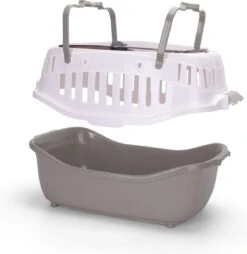 Nobleza 41WSJ - Reisbench - Reismand - Transportbox - 58 X 40 X 42.5 Cm - Grijs -Hondenbenodigdheden Korting 1169x1200 16