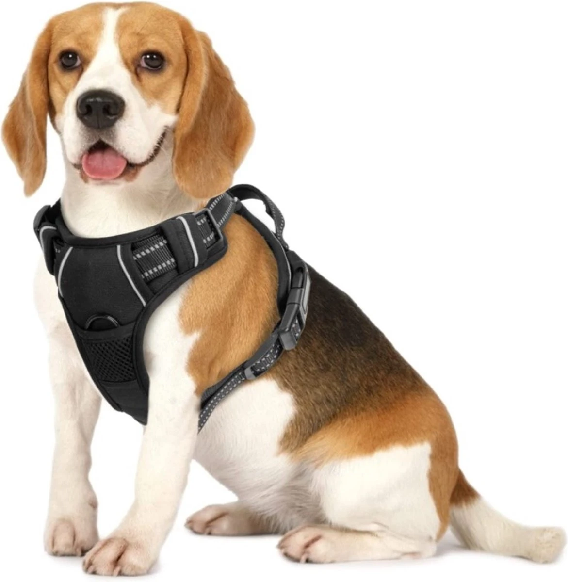 Nobleza 42ZHX - Hondenharnas - Hondentuigje - Anti Trek - M - Zwart 1 Nobleza 42ZHX - Hondenharnas - Hondentuigje - Anti Trek - M - Zwart