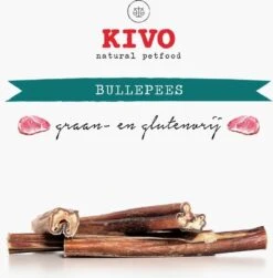 Kivo Petfood Hondensnack Bullepees Verpakt Per 5 Stuks - Graanvrij En Glutenvrij