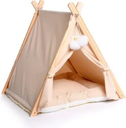 Dogs&Co Tippi Tent Voor Katten Of Kleine Honden Ecru -Hondenbenodigdheden Korting 1181x1200 10