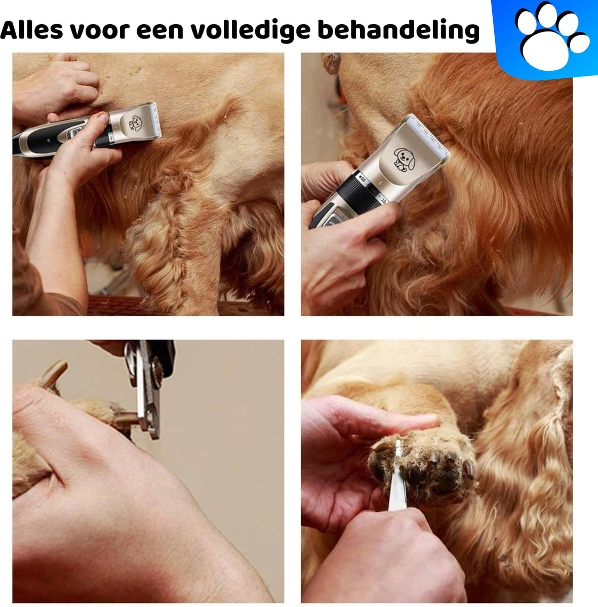 Merkloos Professionele Honden Tondeuse Set - Tondeuse Voor Huisdier Honden En Katten - Hondentrimmer - Hondentondeuse 2 Merkloos Professionele Honden Tondeuse Set - Tondeuse Voor Huisdier Honden En Katten - Hondentrimmer - Hondentondeuse - Afbeelding 2