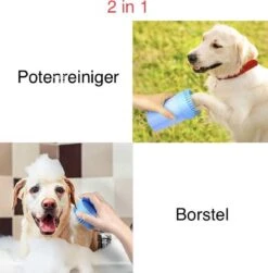 Fuzly- 2 In 1 Hondenpoten Reiniger + Handdoek - Hondenborstel - Borstel Hond / Kat - Hondenpoot Reiniger - Huisdier Poot Wassen - Borstel - Hondenverzorging - Verzorging Hond - Honden Wassen - Schoonmaak Borstel - Kattenborstel - Groen -Hondenbenodigdheden Korting 1181x1200 4