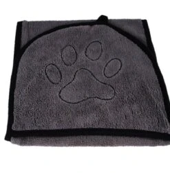 N4dogs – Hondenhanddoek – Honden Handdoek – Microvezel Handdoek – Handdoek Hond – Droogdoek Hond – Dierendeken – Sterk Absorberend – Handdoek Met Zakken - Grijs - 66 X 23 Cm -Hondenbenodigdheden Korting 1183x1200 3