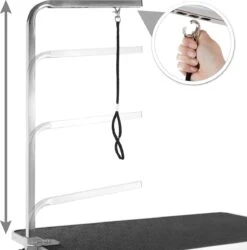 Tectake- Trimtafel Met Lus - Tafelhoogte: 76 Cm - Zwart / Grijs - 402892 -Hondenbenodigdheden Korting 1185x1200 5