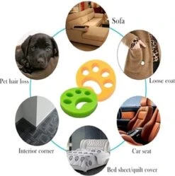 Merkloos Wasmachine Herbruikbare Haarverwijderaar - Huisdierhaar Verwijderaar - Anti Haren - Accessoires Wasmachine - Groen - 1 Stuks -Hondenbenodigdheden Korting 1189x1200