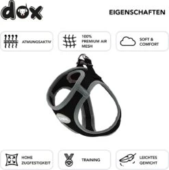 DDOXX Borstharnas Air Mesh, Step-In, Reflecterend | Vele Kleuren | Voor Kleine, Middelgrote En Middelgrote Honden | Hondenharnas Hond Kat Puppy | Kattenharnas Puppy Harnas | Zwart, M 21 DDOXX Borstharnas Air Mesh, Step-In, Reflecterend | Vele Kleuren | Voor Kleine, Middelgrote En Middelgrote Honden | Hondenharnas Hond Kat Puppy | Kattenharnas Puppy Harnas | Zwart, M -Hondenbenodigdheden Korting 1190x1200 12