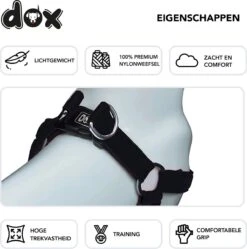 DDOXX Hondenharnas Nylon, Step-In, Verstelbaar, Uitbraakbestendig | Voor Kleine, Middelgrote & Grote Honden | Borstharnas Hond Kat Puppy Auto | Puppy Harnas Kat Harnas | Zwart, S -Hondenbenodigdheden Korting 1190x1200 18