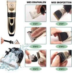 Thuys Hondentondeuse Set Voor Dikke Vacht - Tondeuse Set Voor Honden Draadloos - Set Voor Langharige Honden Met 4 Opzetstukken -Hondenbenodigdheden Korting 1190x1200 6