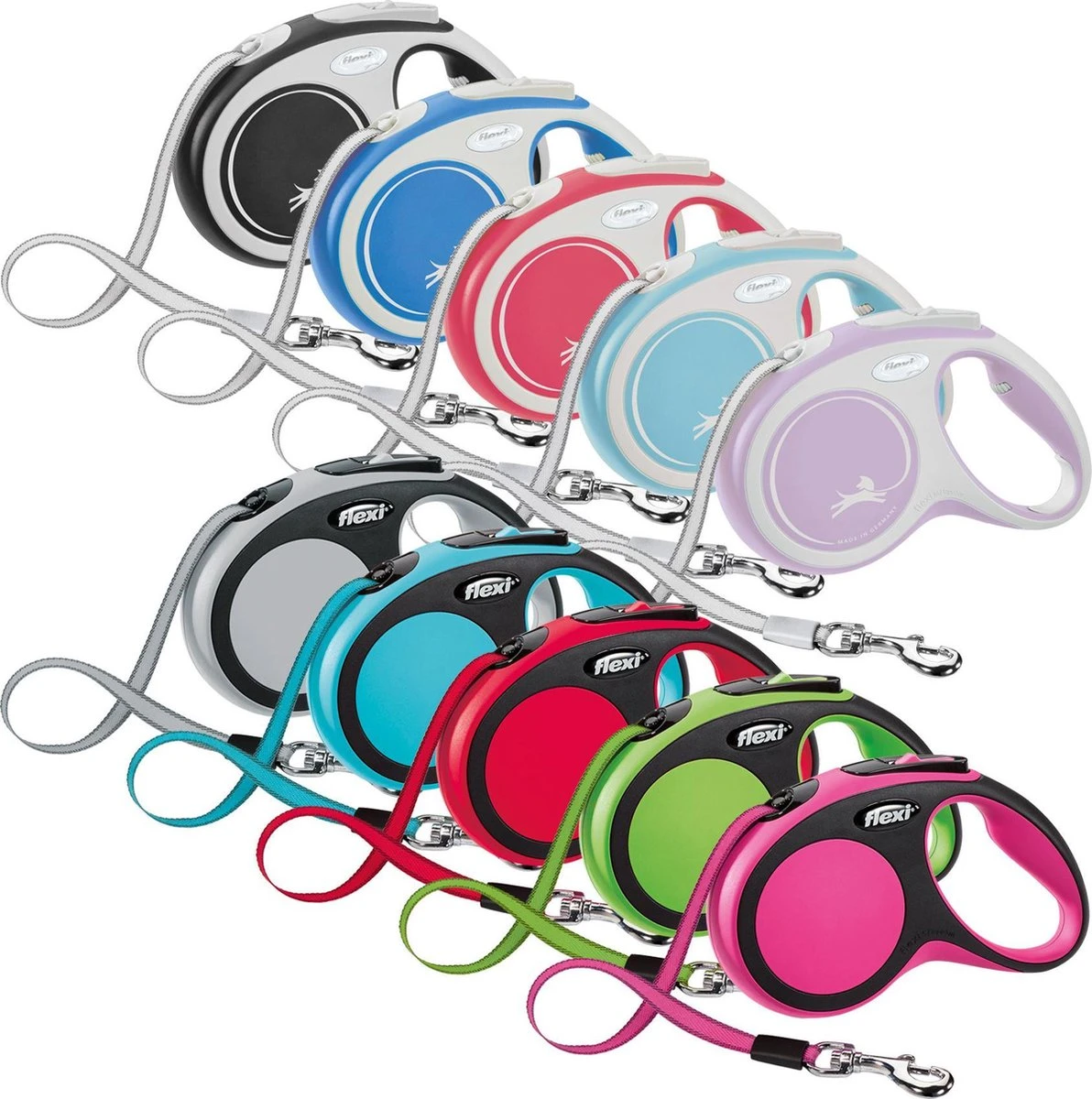 Flexi Rollijn New Comfort Tape M 5 M - Hondenriem - Zwart&Lichtgrijs 6 Flexi Rollijn New Comfort Tape M 5 M - Hondenriem - Zwart&Lichtgrijs - Afbeelding 6