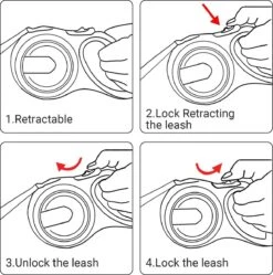 IGOODS - Uitlaatriem - Honden Riem - Katten Riem - Uitlaatriem Voor Dieren - Rollijn - 5 Meter Lang Roze -Hondenbenodigdheden Korting 1192x1200 11