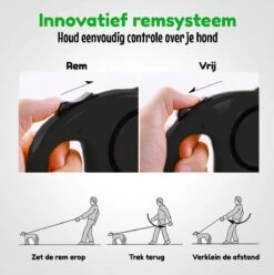 HGMD® Hondenriem - Hondenlijn 5 Meter- Innovatieve Remsysteem - Hondenriem - Zwart - Flexi Bele Rollijn - <20 Kg 8 HGMD® Hondenriem - Hondenlijn 5 Meter- Innovatieve Remsysteem - Hondenriem - Zwart - Flexi Bele Rollijn - <20 Kg -Hondenbenodigdheden Korting 1194x1200 14